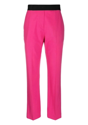 MSGM contrast waistband trousers - Pink