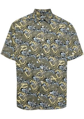 A.P.C. Ross graphic-print cotton shirt - Green