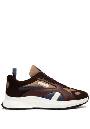 Bally lace-up panelled sneakers - Brown