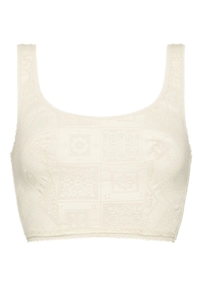 ERES Zellige crop top bra - Neutrals