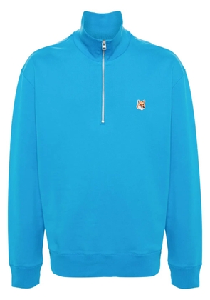 Maison Kitsuné Fox Head cotton sweatshirt - Blue