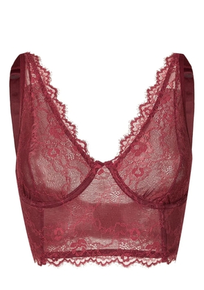 Lethicia Bronstein Alexandra floral-lace bra - Red