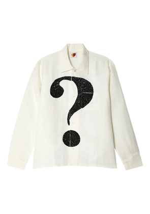 Sky High Farm question mark-detail shirt - White