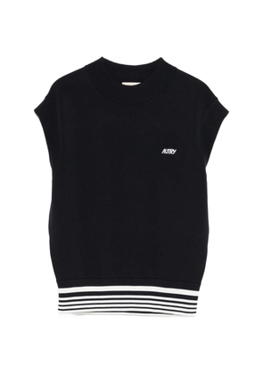 Autry stripe-detailed vest - Blue