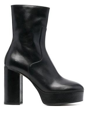 ALOHAS Thunder 110mm leather platform ankle boots - Black