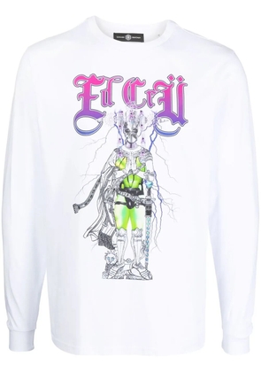 Edward Crutchley graphic-print cotton T-shirt - White