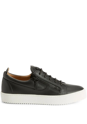 Giuseppe Zanotti Frankie double-zip low-top sneakers - Black