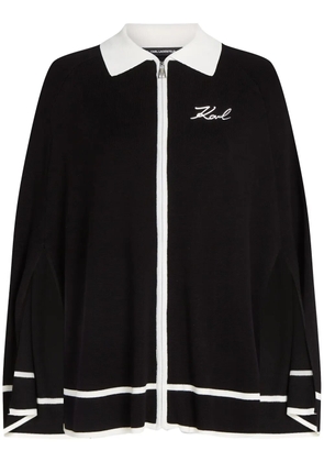 Karl Lagerfeld Essential knitted cape - Black