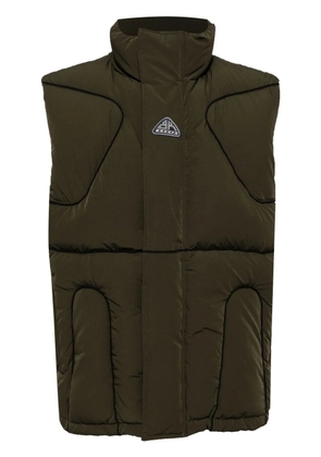 BREATH padded down vest - Green