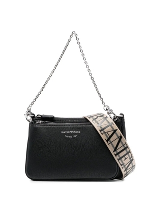 Emporio Armani deer-print double mini bag - Black
