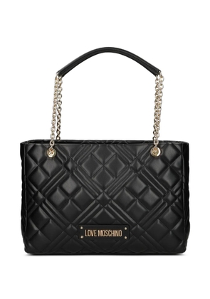 Love Moschino quilted chain shoulder bag - Black