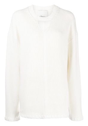 3.1 Phillip Lim ribbed V-neck jumper - White
