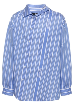 Jacquemus logo-striped shirt - Blue