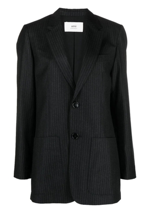 AMI Paris pinstripe-pattern wool blazer - Black