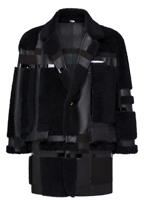 Thom Browne shearling jacket - Black