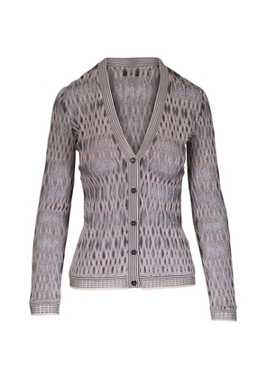 Missoni textured V-neck cardigan - Grey