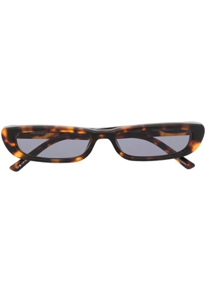 The Attico Thea rectangle-frame sunglasses - Brown