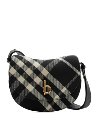 Burberry Rocking Horse checked crossbody bag - Black