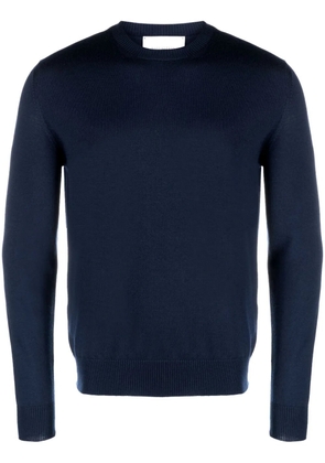 Ballantyne crew-neck fine-knit jumper - Blue