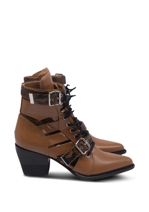 Chloé Vintage Rylee multistrap leather boots - Brown