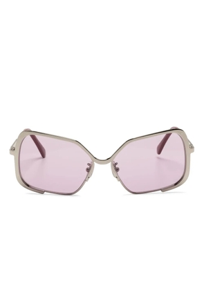 Marni Eyewear Unila oversized-frame sunglasses - Silver