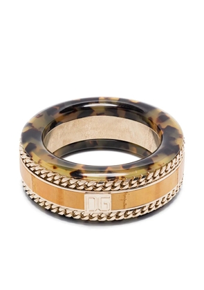 Dolce & Gabbana Pre-Owned 1990s DG-plaque bracelet - Yellow