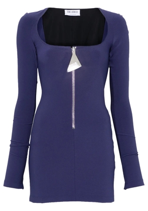 The Attico scoop-neck mini dress - Blue