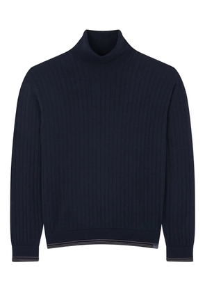 Paul & Shark rib-knit turtleneck sweater - Blue