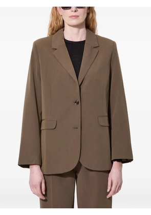 SAMSOE SAMSOE buttoned single-breasted blazer - Brown