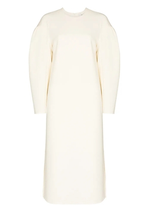 Tibi dropped shoulder puffer sleeves dress - Neutrals