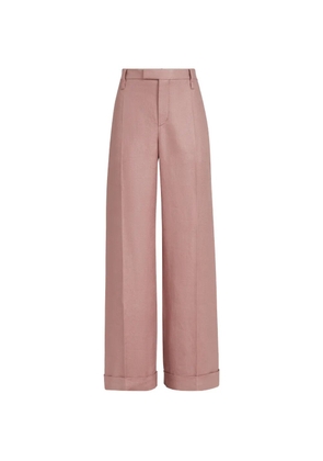 Brunello Cucinelli diagonal flared trousers - Pink