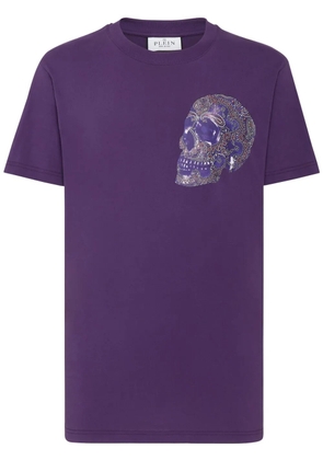 Philipp Plein logo-print cotton T-shirt - Purple