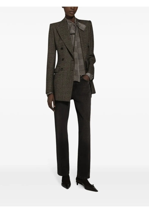 Dolce & Gabbana Prince of Wales check blouse - Grey