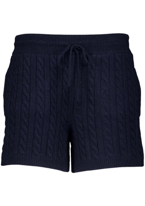 Miu Miu intarsia-knit shorts - Blue