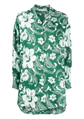 Faithfull the Brand Tortuga floral-print shirt dress - Green