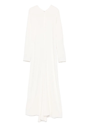 Victoria Beckham fine-ribbed crepe dress - Neutrals