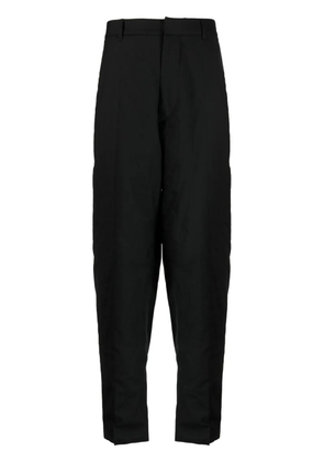 Lardini wool-blend tapered tailored trousers - Black