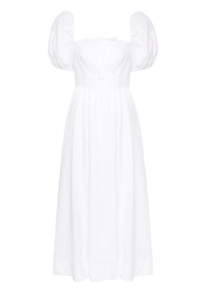 Reformation Marella linen midi dress - White