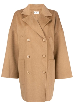 P.A.R.O.S.H. double-breasted cashmere coat - Brown