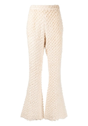 Rokh knit flare lounge trousers - Neutrals