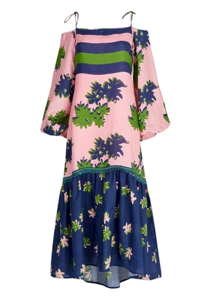 Silvia Tcherassi Oristano off-shoulder dress - Pink