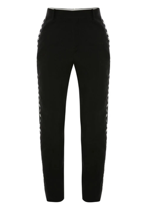 Alexander McQueen eyelet-detail slim-cut trousers - Black