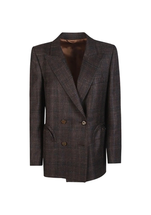 Blazé Milano Everynight double-breasted check blazer - Brown