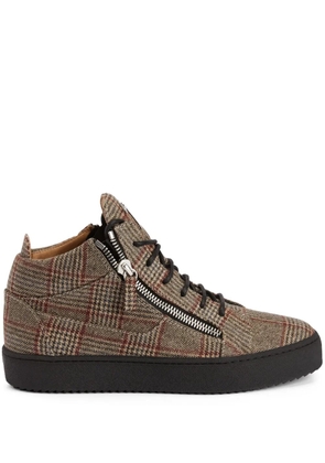 Giuseppe Zanotti Kriss check-pattern sneakers - Neutrals