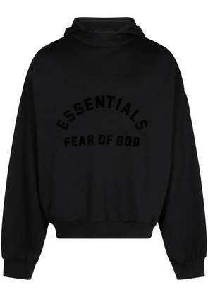 FEAR OF GOD ESSENTIALS logo-print drop-shoulder hoodie - Black