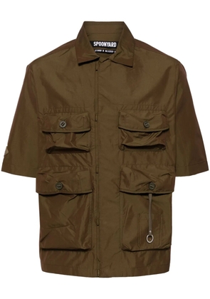Spoonyard short-sleeve military shirt - Brown