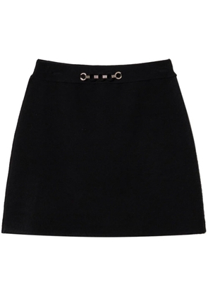 TWINSET rhinestone-appliqué mini skirt - Black