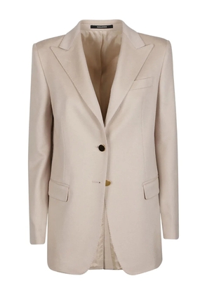 Tagliatore single-breasted cashmere blazer - Neutrals