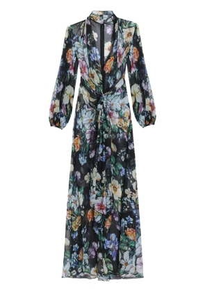 Dolce & Gabbana floral-print long dress - Black