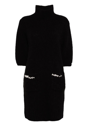 Onefifteen chunky-knit dress - Black
